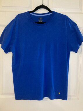 Polo Ralph Lauren Women's Royal Blue Cotton Jersey Crewneck T-Shirt - Size L